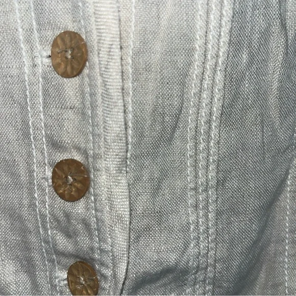 Coldwater Creek Light Tan Buttoned Tank Top - Picture 3 of 9